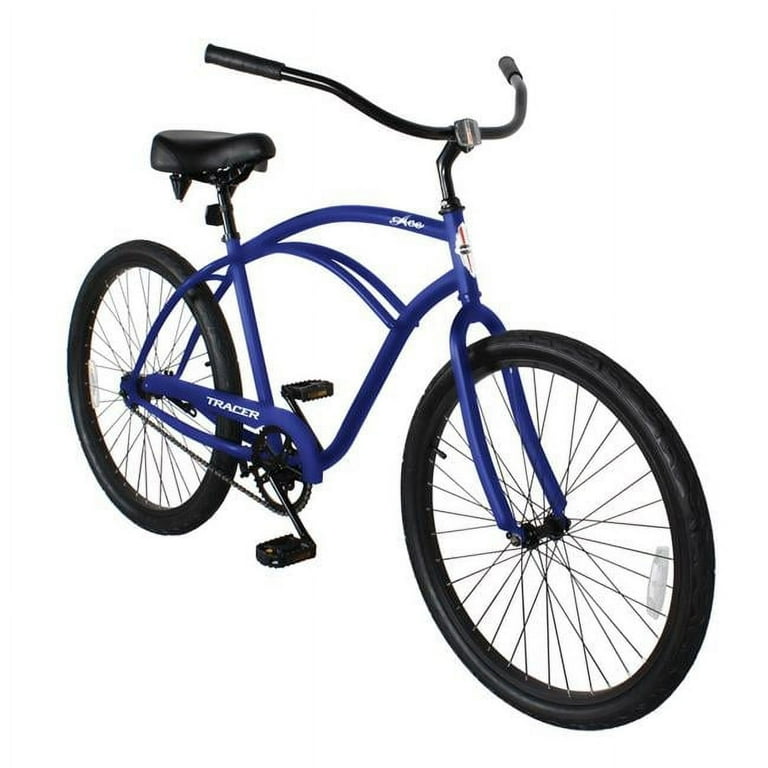 Tracer Ace 26 Inch Beach Cruiser Bikes Single Speed with Coaster Brake for Men Blue Walmart