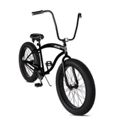 Tracer Avalon GT 26 inch Beach Cruiser Bike for Men, 1 Speed, Coaster Brake, Hi-Rise Handlebar, Black