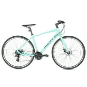 Tracer Bravery Hybrid Road Bike for Men, 24 Speed, Disc Brake, Matte Green
