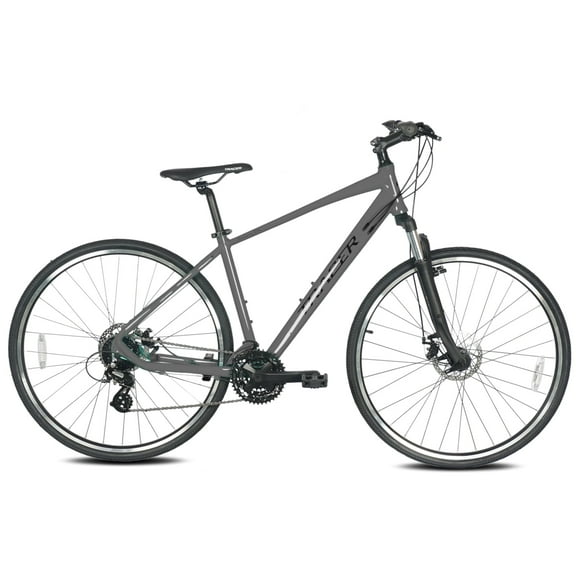 Tracer Bravery DX 24-Speed Hybrid Road City Bikes, Disc Brake, for Men, Gray