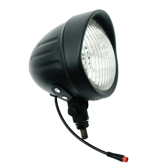 Tracer LED Ebike Headlight, Waterproof Front Light, 12V-48V, Electric Bicycle, for Adult, Black