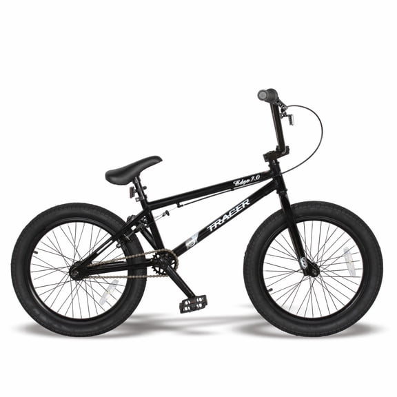 Tracer EDGE 7.0 Professional BMX Bike, 3 Piece Crankset, U-brake, for Men, Teen, Matte Black