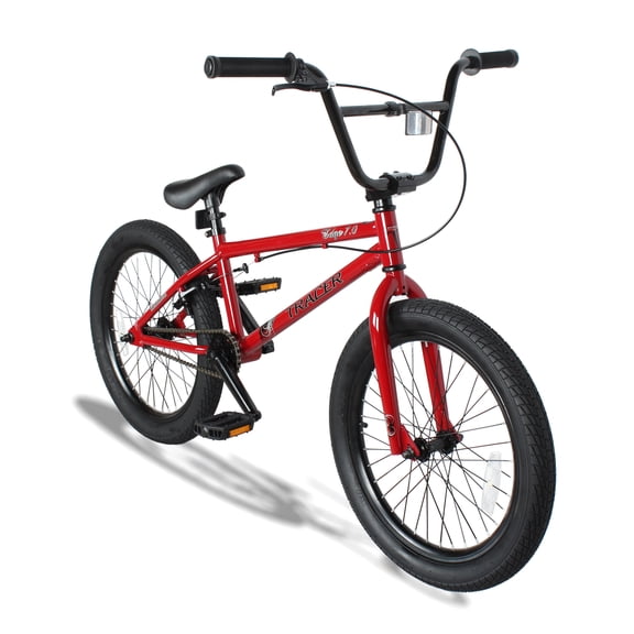Tracer EDGE 7.0 Professional BMX Bike, 3 Piece Crankset, U-brake, for Adult, Teen, Beginner, Red
