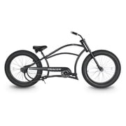 Tracer Harman GT 26" Beach Cruiser Bike,Single Speed, FatTires,Low Handlebar,for Men Women,Matte Black