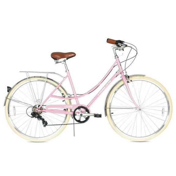 Tracer Kelly 700C 7 Speed 48cm Hybrid City Bikes for Women, Pink