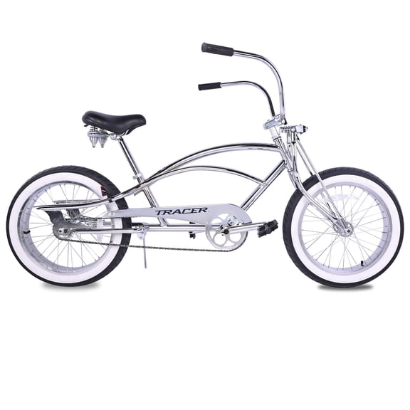Tracer Master 20'' Lowrider Bike Beach Cruiser Bicycle for Men Women,20 inch Wheel Size,Coaster Brake,Chrome Steel Frame