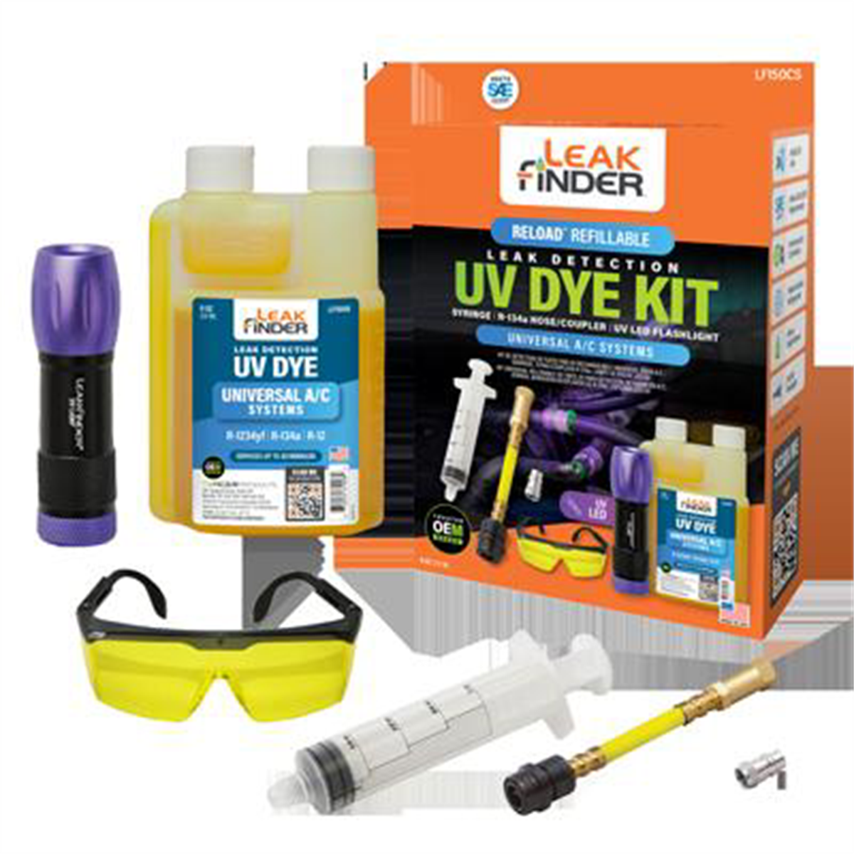 Kit De Détection De Fuites Pour Climatisation Auto - Outil Universel De Réparation - Neuf