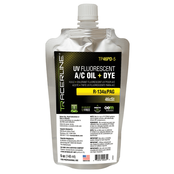 Tracer Products LUBE,DYED,A/C,PAG,46CST,1X5OZ
