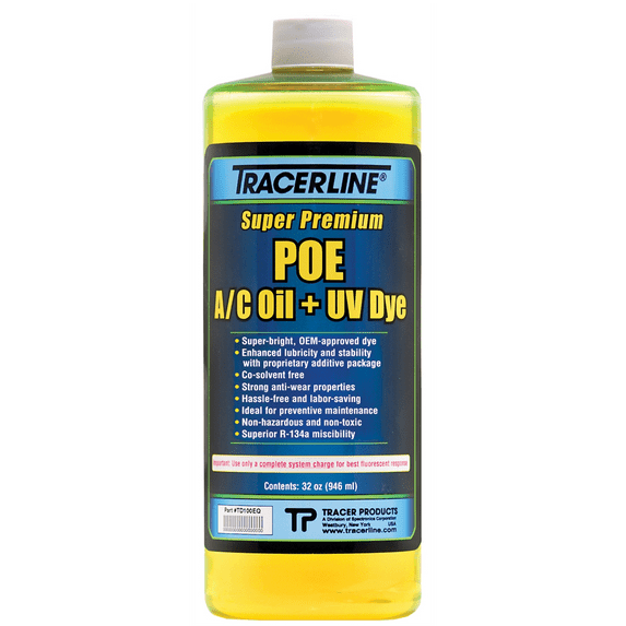 Tracer Products 32 OZ BOTTLE POE A/C OIL W/DYE