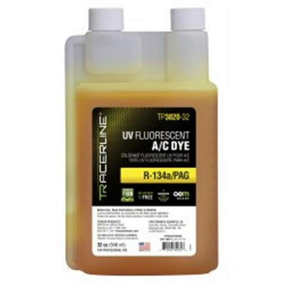 Tracer Products TRATP3820-32 32 oz Fluoro-Lite R-134a - PAG System Dye Bottle, Glows Green