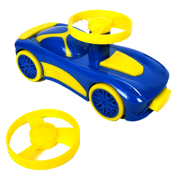SD Home Product- Tracer Racers Pull Back Fast Crashing, High Flying Race Car - Blue & Gold