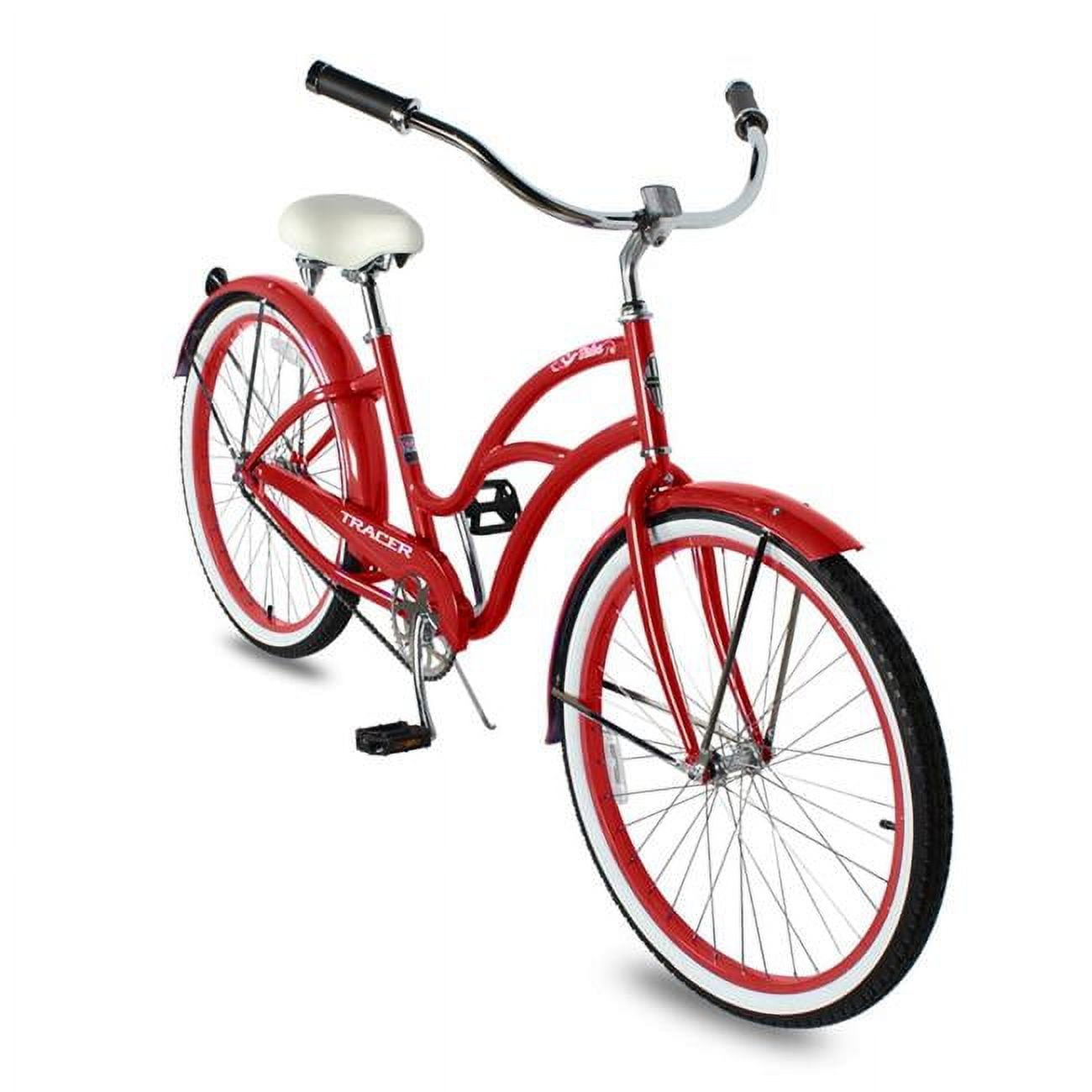 Women's red beach cruiser bike hotsell