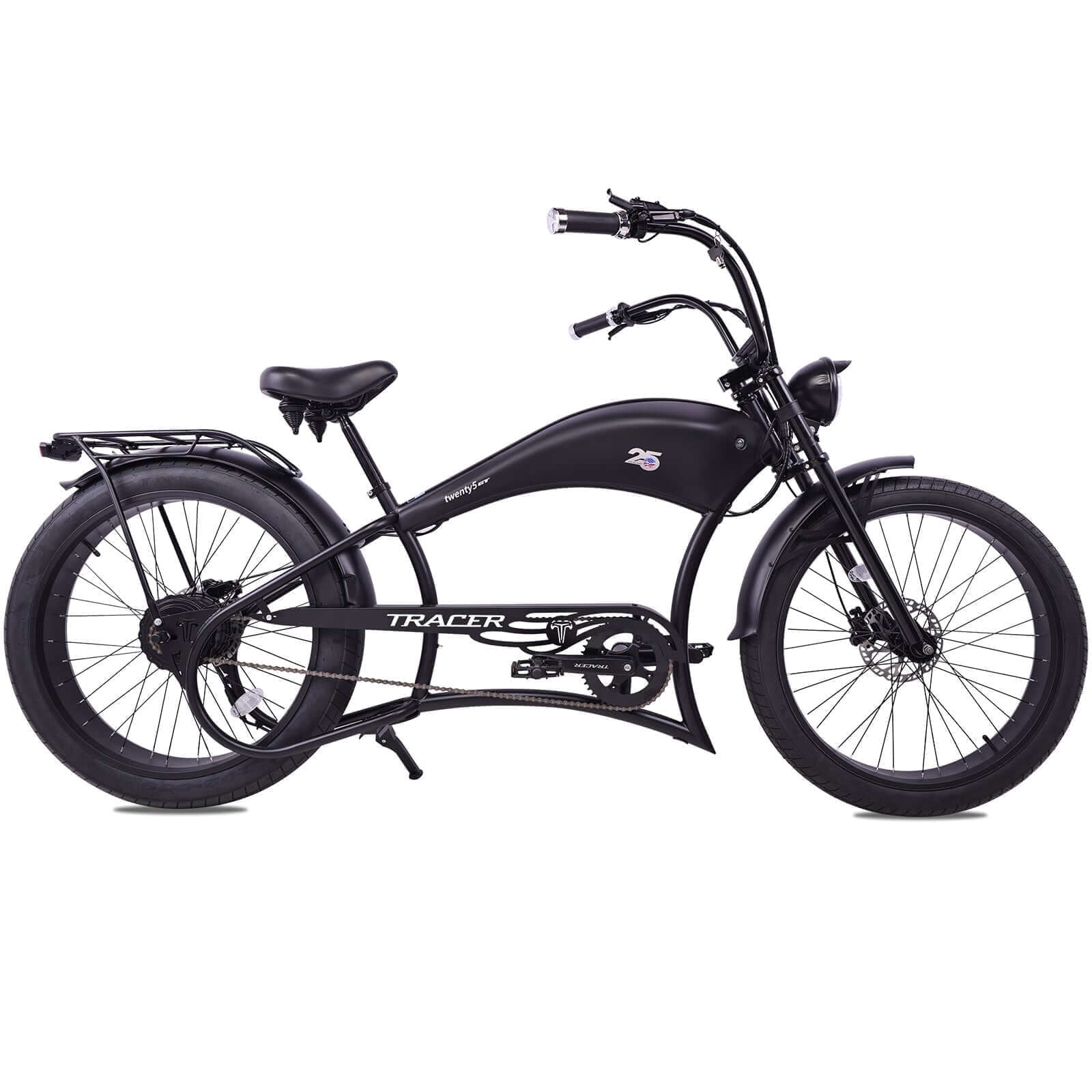 Twenty5 GT 800W Chopper Stretch Cruiser Ebike, 26
