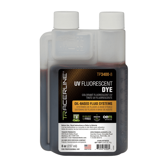 Tracer Products 8 oz (237 ml) bottle of fluid dye