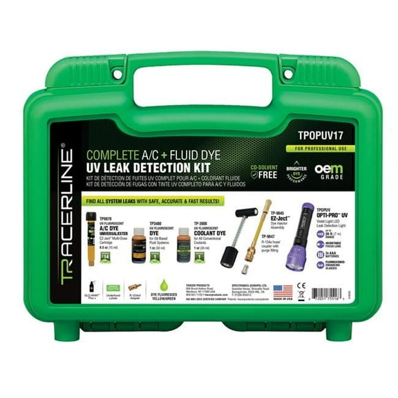 Tracerline HBF-TPOPUV17 Complete AC & Fluid Dye UV Leak Detection Kit