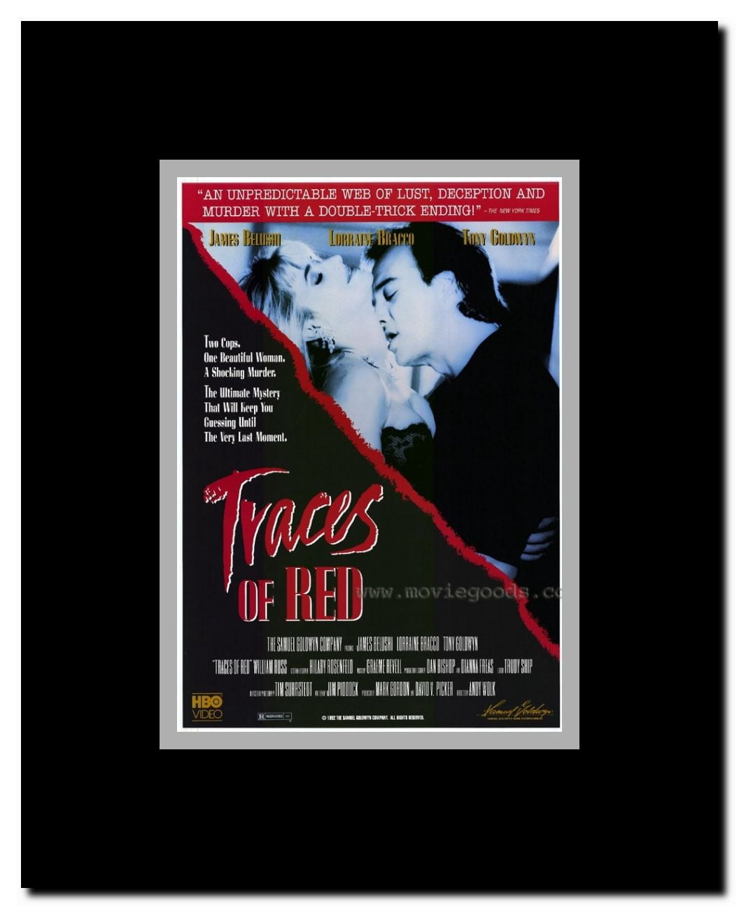 Traces of Red Framed Movie Poster