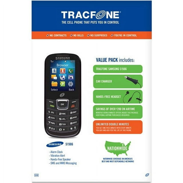 Tracfone SAMSUNG S150, 32MB Black - Prepaid Smartphone