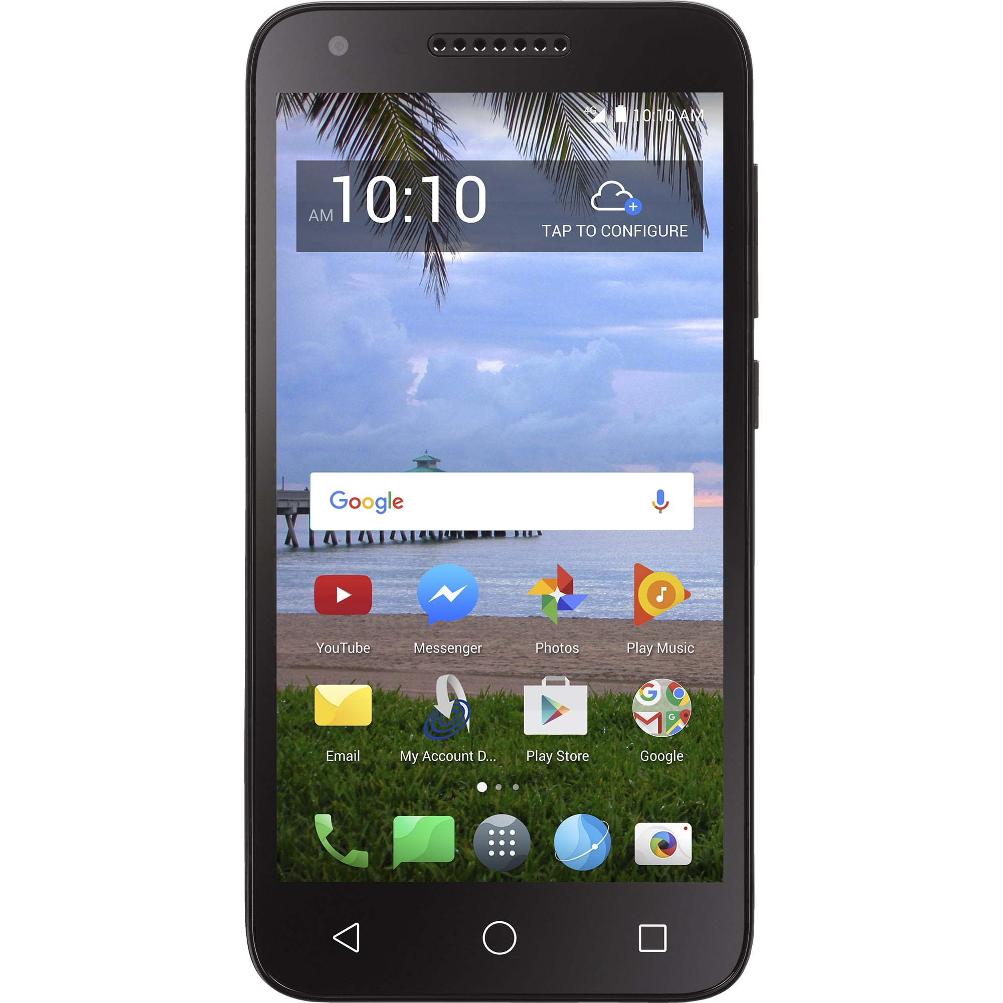 Alcatel 1 Unlocked Phone 4G LTE 5 Display 16GB Dual Camera ATT, Tmobile,  Metro, Straight Talk - Black