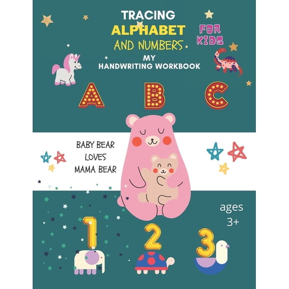 Tracing Alphabet and Numbers for kids: Alphabet and numbers handwriting Practice Workbook for preschool Kids, Learn to w, (Paperback)