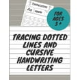 Tracing Dotted Lines And Cursive Handwriting letters: Kindergarten and ...