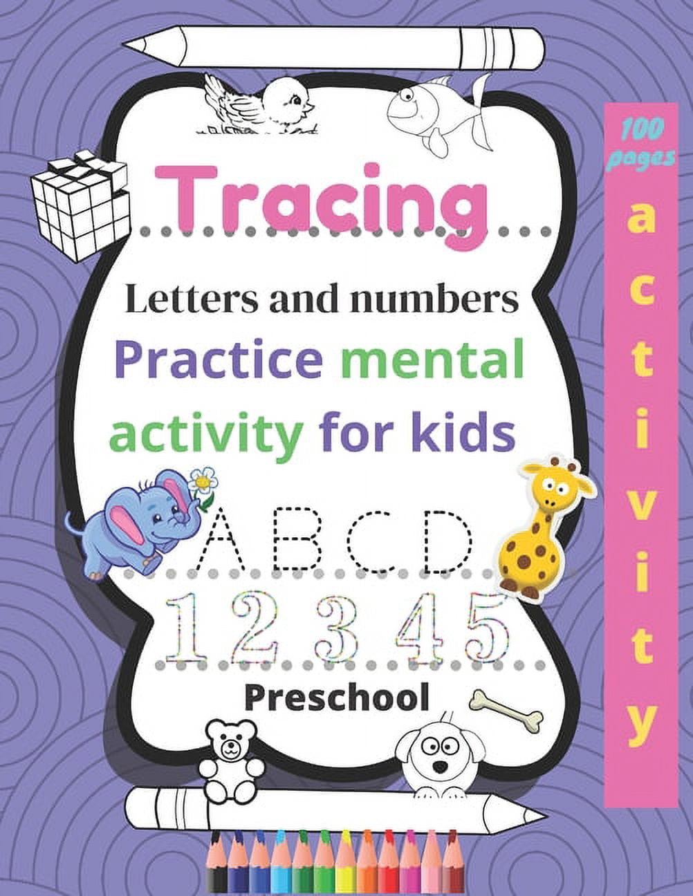 Tracing Letters and numbers Practice mental activity for kids Preschool ...
