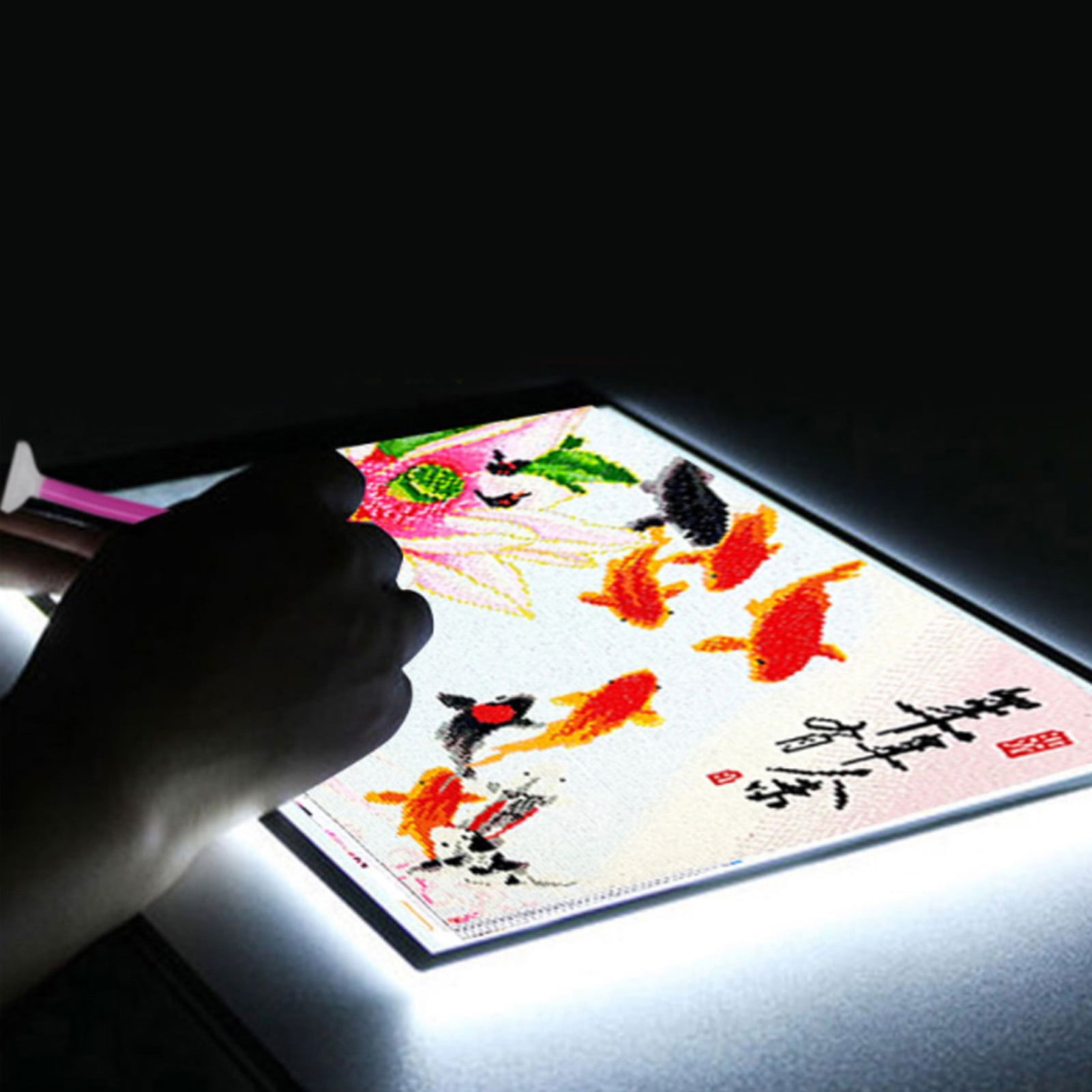 A6 LED Tracing Light Box, LED Light Pad Dimmable Brightness Children Light  Boxes Magnetic LED Light Box for Artists Designing Animation Sketching