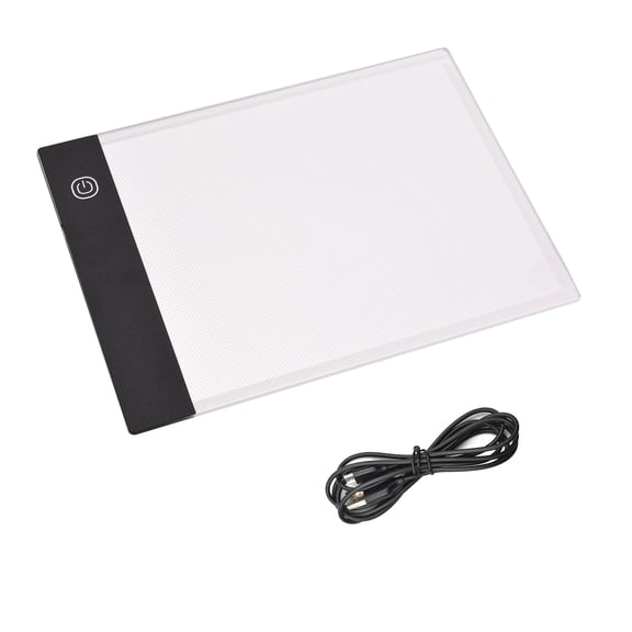 Tracing Light Pad Pad A5 LED Light Pad Tracer 3mm Drawing Board Copyboard Stepless Dimming USB Powered for Artist Animation Designing Sketching Calligraphy Jewel Paint Supplies