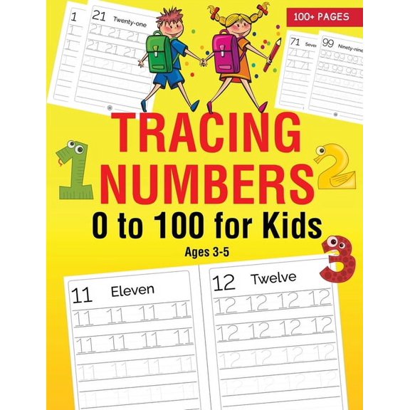 Tracing Numbers 0 to 100 for Kids Ages 3-5, (Paperback)