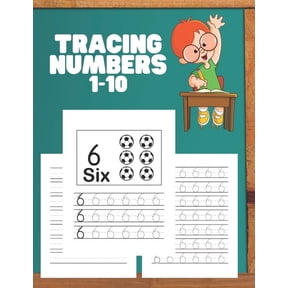 Tracing Numbers 1-10: Number Tracing Workbook for Kindergarten & Preschoolers. Numbers Tracing Worksheets-with Fun Image, (Paperback)