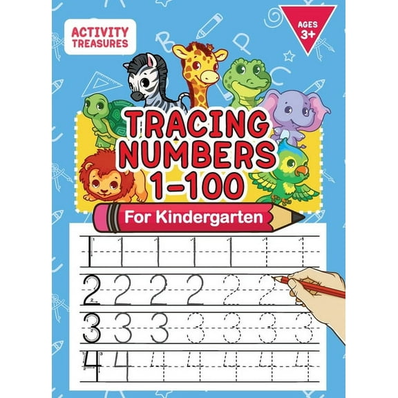 Tracing Numbers 1-100 For Kindergarten: Number Practice Workbook To Learn The Numbers From 0 To 100 For Preschoolers &am, (Hardcover)