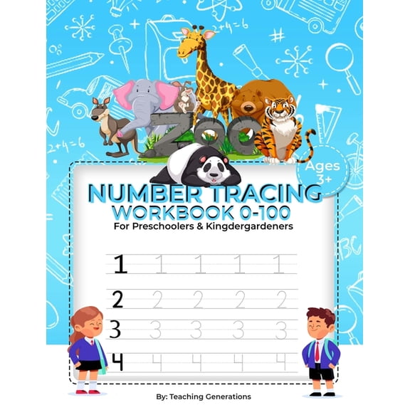 Tracing Numbers Workbook 0-100 for Kindergarteners & Preschoolers: Tracing Numbers for kids ages 3-5 Tracing for toddler, (Paperback)