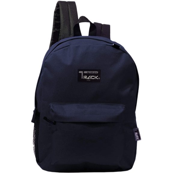 Track 17 Inch Classic Navy Backpacks Bulk Case of 24 Wholesale