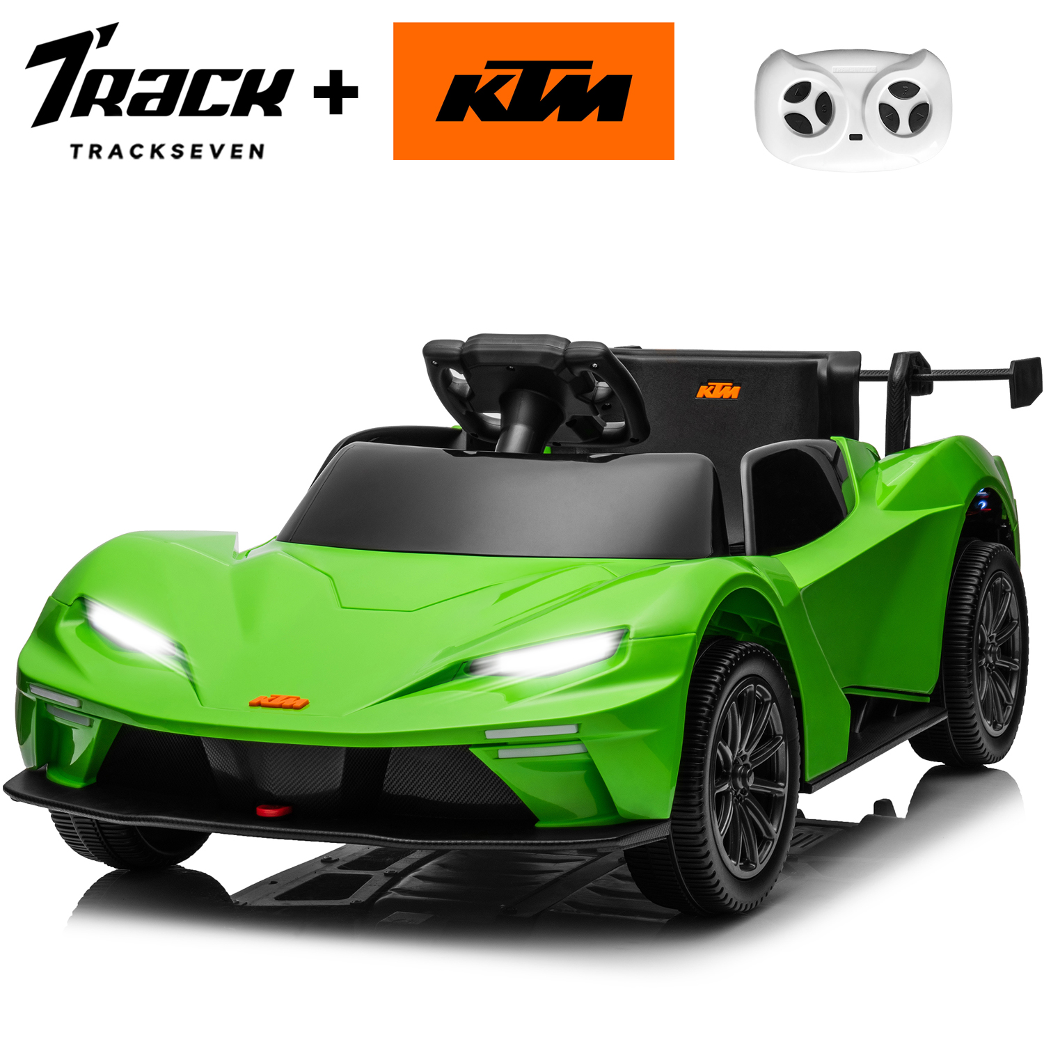 Track 7 12V Ride on Car with Remote Control, Licensed KTM XBOW GTXR