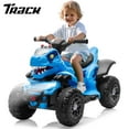 thumbnail image 1 of Track Seven 12V Ride-On ATV, Dinosaur Shape Electric Car, 2WD, Music, Bluetooth & Microphone, Power Display, Indoor& Outdoor Ride-On Toy Car for Boys Girls Age 2+, Blue, 1 of 7