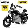 thumbnail image 1 of Track 7 24V Electric Dirt Bike for kids, 250W Ride on Motorcycle with Twist Grip Throttle, Hand-Operated Brakes, Key Start, Off-Road Motocross Speed Up to 10 MPH, Age 8+, Black, 1 of 12
