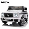 thumbnail image 1 of Track Seven 24V Ride on Car, Licensed Mercedes-Benz G500 Electric Car with Remote Control, Bluetooth, LED Lights, Max Speed 5.7 mph, 24V Ride on Truck for Boys Girls Age 3+, White, 1 of 7