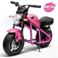 thumbnail image 1 of Track Seven 24V Electric Motorcycle for Kids, 300W Electric Dirt Bike Up to 11 MPH, Twist-Grip Throttle, Rear Brake, 14-Inch EVA Tires, Music, Light, Electric Bike for Kids Aged 6+, Pink, 1 of 9