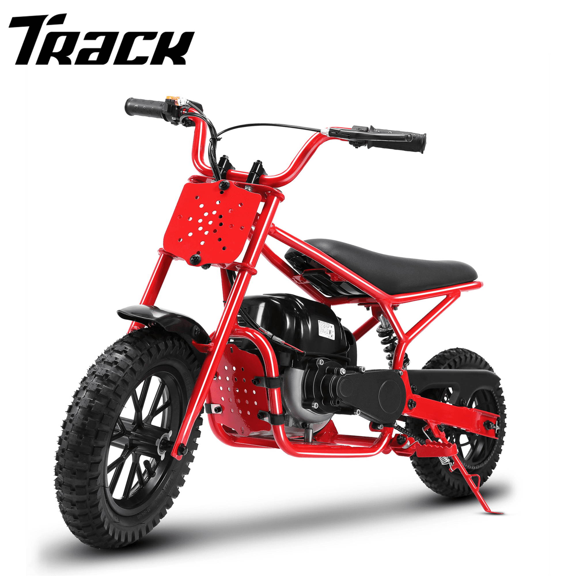 Track 7 37.7CC 4-Stroke Dirt Mini Bike for Adult & Kids, 1.36HP Gas ...