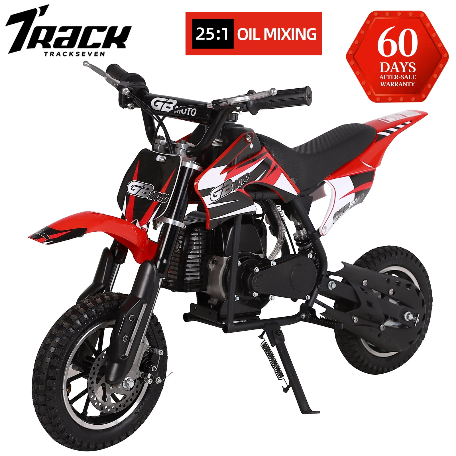 Track 7 49CC 2Stroke Kid Dirt Bike,Off Road Gas Motorcycle,Trail Bike
