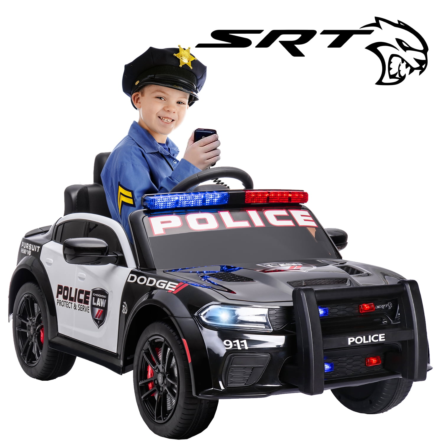 Track 7 Kids Ride on Car with Remote Control, 12 V Dodge Charger