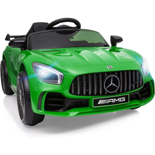 Track 7 Ride on Car with Remote Control, 12V Licensed Benz Electric Car