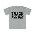 thumbnail image 1 of Track All Day T-shirt Track and Field School Spirit Shirt Track Lover Gift Grey Large, 1 of 4