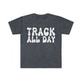 thumbnail image 1 of Track All Day T-shirt Track and Field School Spirit Shirt Track Lover Gift Heather Navy 3XL, 1 of 4