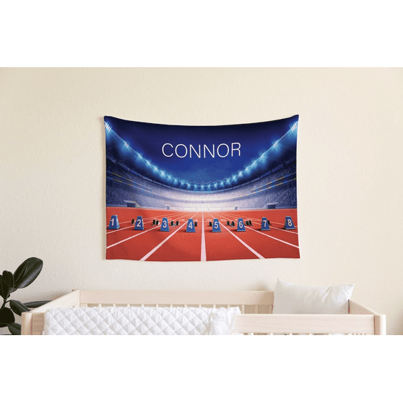 Track And Field Blankets, Track And Field Gifts, Running Men, Track And Field Art, Track And Field Background, 60x80in Fleece Blanket