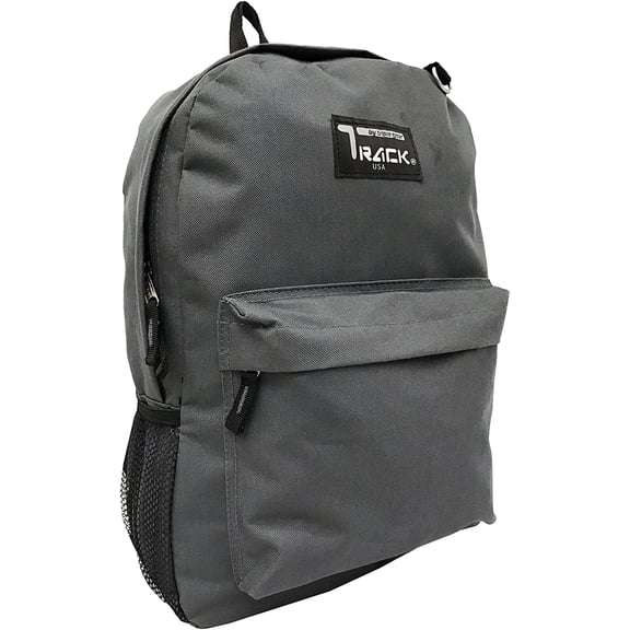 Track Backpack Bag Classic Everyday Pack Charcoal