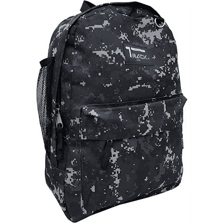 Track Backpack Bag Classic Everyday Pack Navy Digital Camo