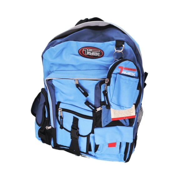 Track Backpack Large School Hiking Travel Baby Blue Sea Blue