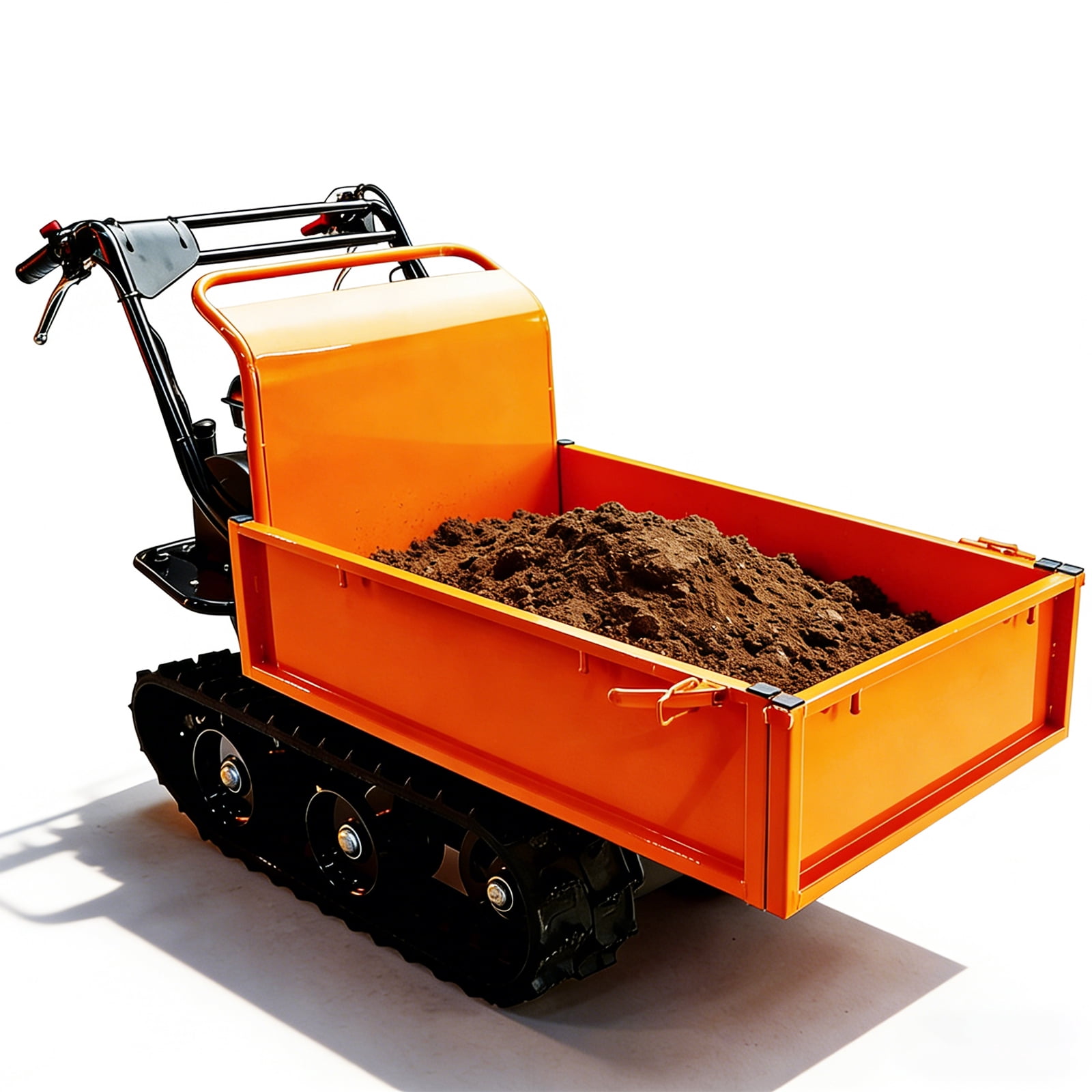 Track Barrow 660 lb. Loading Capacity, Convertible Sides, Gas Powered ...