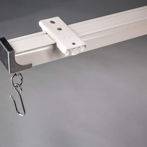 Track Ceiling Mount Brackets, Aluminum Curtain Track Accessories for Square Rail