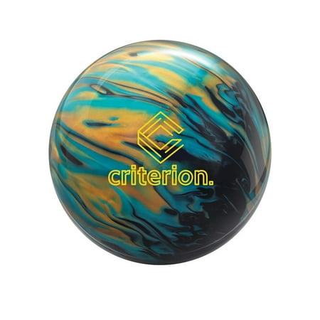 Track Criterion Hybrid Bowling Ball - Black/Aquamarine/Gold 14lbs